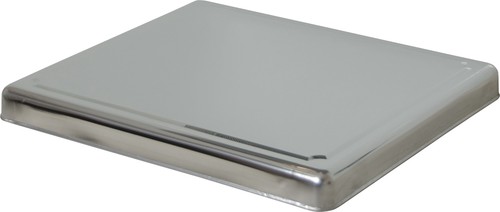 6414 stainless steel hob cover - stainless,