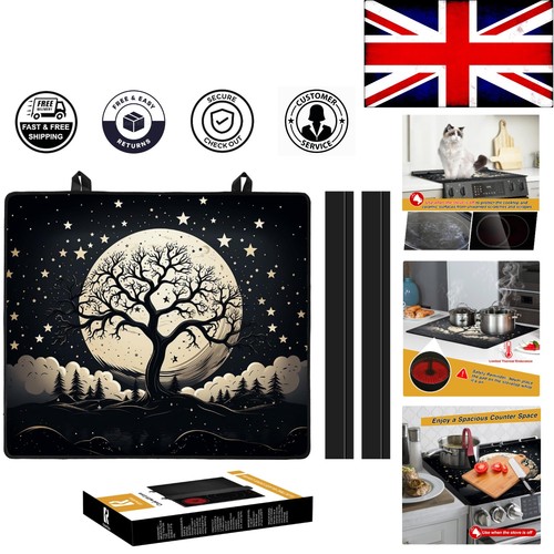 Elegant black hob cover - elegant,